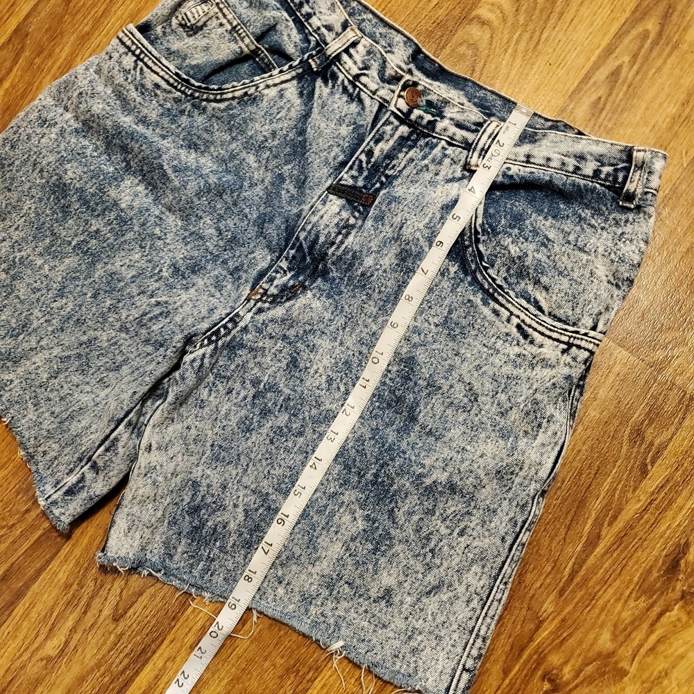 Vintage 90s Acid Wash Shorts Men 35‎ Freeway Gitano Denim Blue Jean Casual - Picture 7 of 9